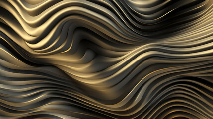 A digitally created abstract art piece featuring dynamic and flowing lines. Generative ai