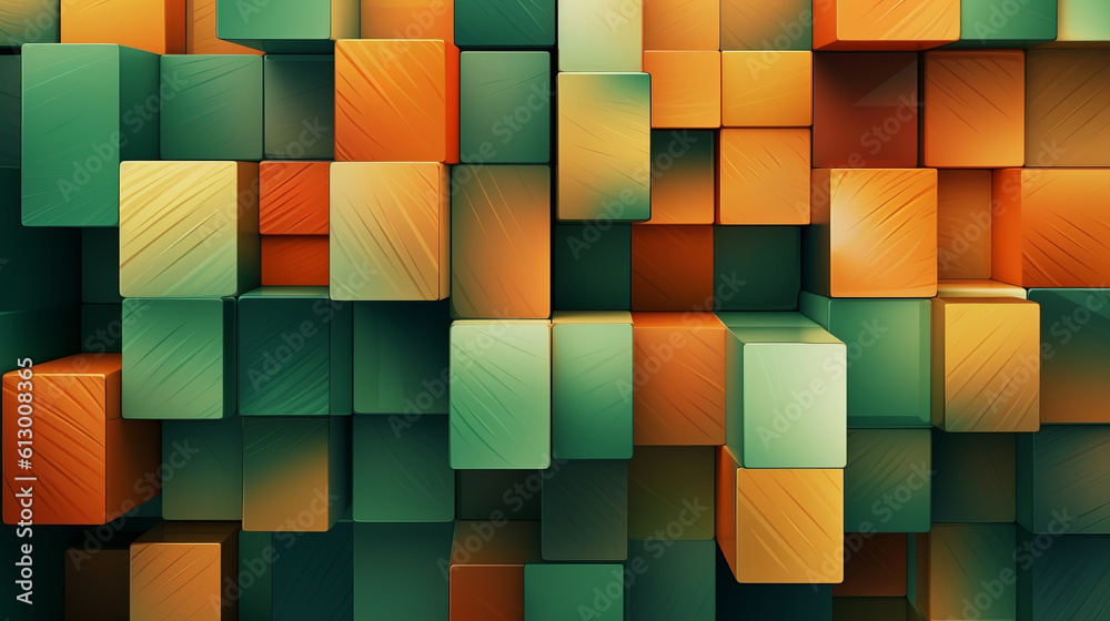 Aufkleber An abstract background with geometric shapes. Generative ai
