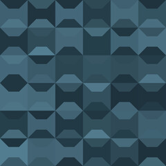 Dark Blue Gray Modern Geometric Seamless Pattern