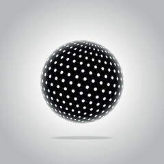 Mesh fabric sphere 3D texture.  globe or ball in circle net wire, vector digital earth. 3D sphere in wireframe or geometric network in dots and lines or mesh grid frames, science and technology object