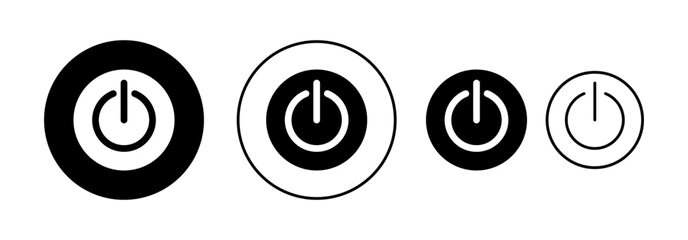 Power icon vector for web and mobile app. Power Switch sign and symbol. Electric power