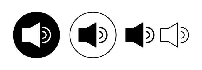 Speaker icon vector for web and mobile app. volume sign and symbol. loudspeaker icon. sound symbol