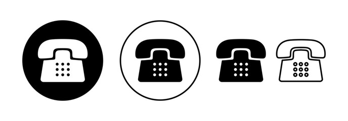 Telephone icon vector for web and mobile app. phone sign and symbol