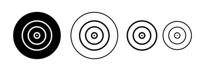 Target icon vector for web and mobile app. goal icon vector. target marketing sign and symbol