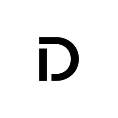 logo abstrak I and D collor black symbol, bussines, icon