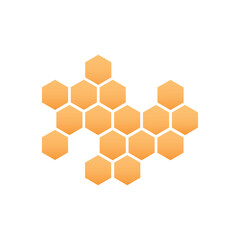 Honeycomb bee icon on white background. honeycomb icon for your web site design, logo, app, UI. flat style.
