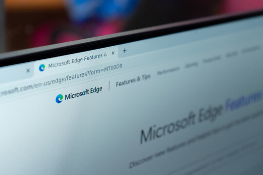 Managua, Nicaragua, June 13th 2023: Microsoft edge page for download the app