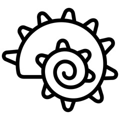 Fototapeta premium astraea phoebia icon illustration design with outline