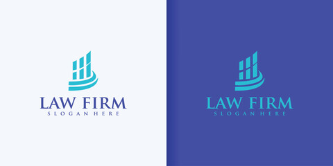 Lawyer Attorney Legal Law firm Logo design vector