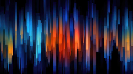 Rectangular Digital Color Field extreme blue Color, Background, Generative Ai, Generative Ai
