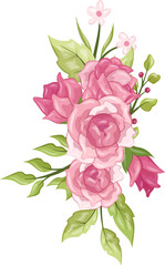 bouquet of flowers design illustration