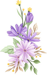 bouquet of flowers design illustration