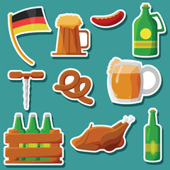 Set of Happy Oktoberfest Sticker