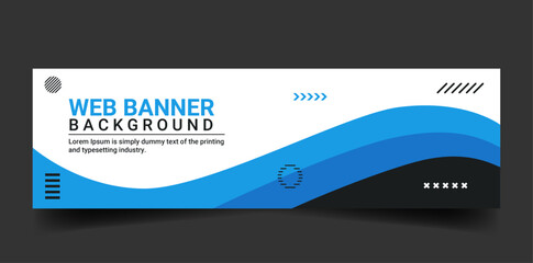 Abstract Web Banner Background Design
