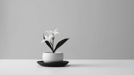 Generative AI,  Focus on minimalistic compositions and clean lines
