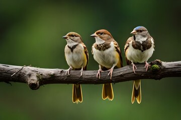 a pair of sparrows