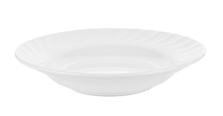 white plate on transparent png