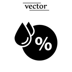 Humidity icon, Humidity weather Sensor, label ,sticker or logo illustration on white background.