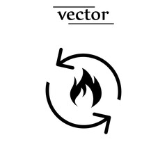 Metabolism icon, Burn icon, vector illustration on white background..eps