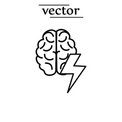 Brainstorm icon, vector illustration on white background..eps