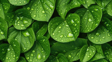 Background of Opposite Leaf , HD, Decorate with water drops, Background Wallpaper, Desktop Wallpaper , Generative Ai