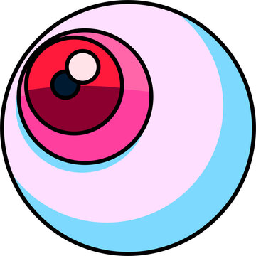 赤目玉（ewd Eyeball ）(PNG)