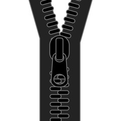 シンプルなファスナー　　黒　ジッパー
