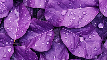 Background of Violet Leaf , HD, Decorate with water drops, Background Wallpaper, Desktop Wallpaper , Generative Ai