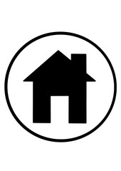 Obraz premium home icon button White