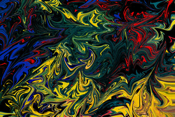 Marbled abstract liquid swirl colors pattern background