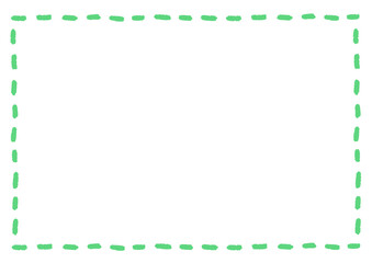 Fototapeta premium 色鉛筆風シンプルな四角いフレーム 枠