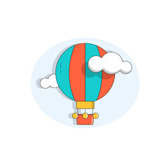 Air balloon, hot air balloon, balloon.
