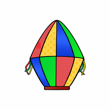 fun colorful hot air balloon junino