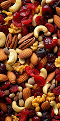 Wholesome Trail Mix. Roasted Nuts, Cranberries, and Unsweetened Raisins, ai,