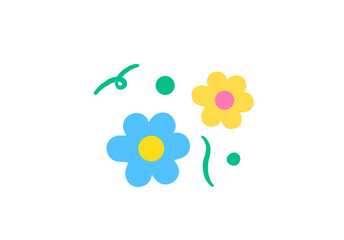 flowers and butterflies