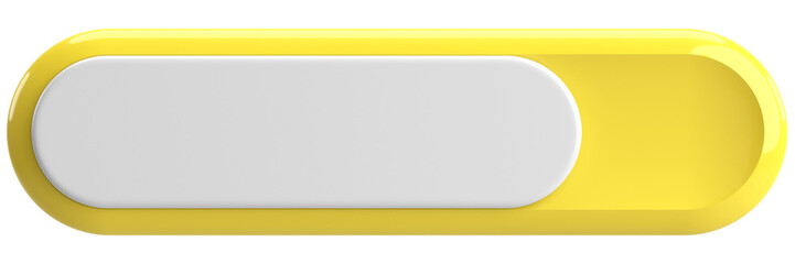 3D button. Empty button. 3D illustration.