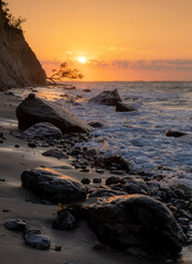 sunset on the beach