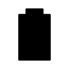 Battery silhouette icon. Charging battery. Vector.