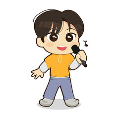 child listening to music