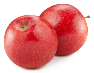 Red apple isolated on white background