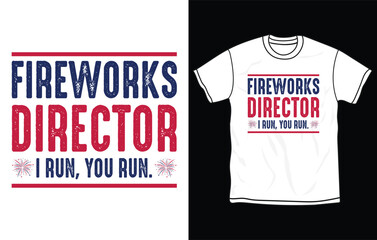 Fototapeta premium Happy 4th of July t shirt design, Independence day T-shirt, US Veteran shirt design, USA flag, American, Quotes, Typographic tshirt, Fully editable and printable Vector graphic. 