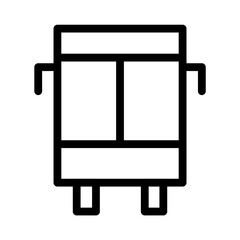 Bus Icon: A graphical representation symbolizing a bus, commonly used to represent public transportation services