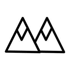 Mountain Icon: A graphical representation of a mountain or mountain