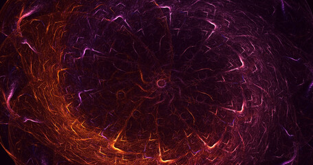 3D rendering abstract round hole light background