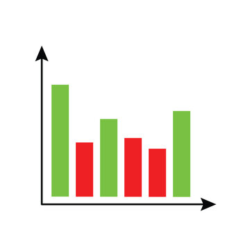 Dashboard graph statistics, business and financial analytics, profit and cost rate,
