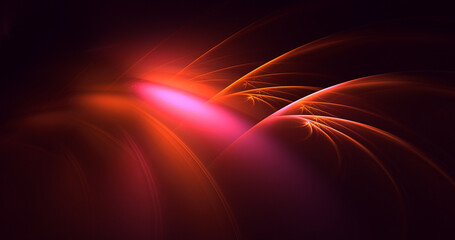 Obraz premium 3D rendering abstract technology fractal background