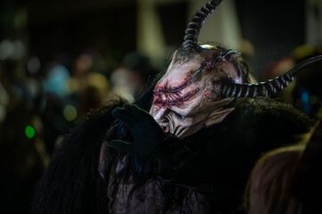 Krampus. Devils of the Christmas tradition.