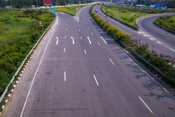 Divide Expressway road  in Bhanga Interexchange of Bangladesh