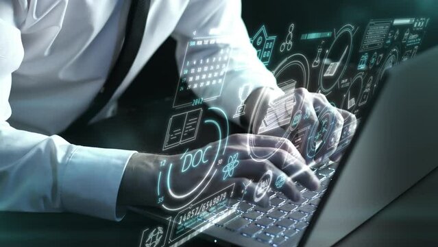 Scientific and educational processes in virtual infographics.