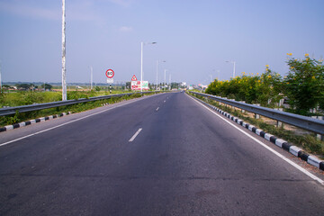 Divide Expressway road  in Bhanga Interexchange of Bangladesh